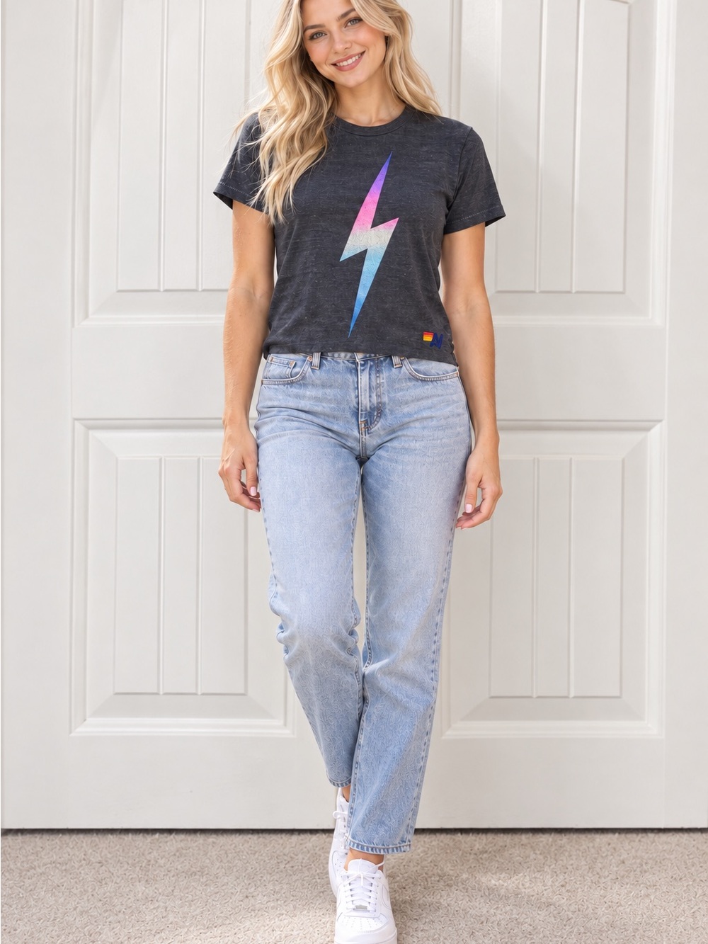 Aviator Nation Light Blue Straight Leg Jeans